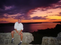 My finest sunset shot and my father