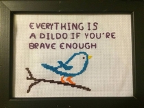 My first attempt at cross stitching