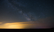 My first ever gif The Milky Way moving in  minutes 