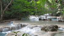 My first gif converted from a video I made - Erawan falls Thailand How did I do 