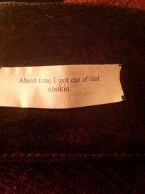 My fortune cookie