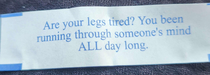 My fortune cookie is flirting with me