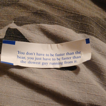 My fortune cookie is just a fat joke