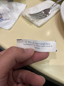 My fortune just called me stupid