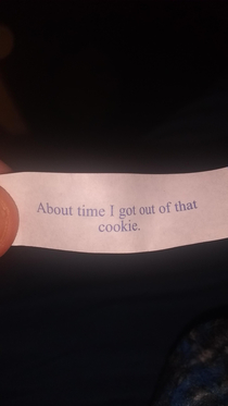 My fortune was sentient