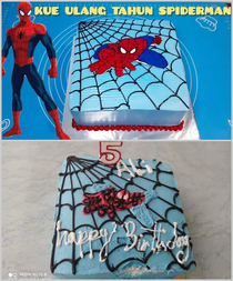 My friend asked an online baker shop to do a Spider-Man birthday cake for his son like the photo  the shop said yes 