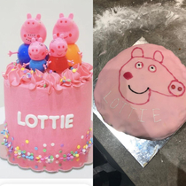 My friend asked her husband to make this cake for their daughters birthday