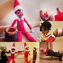 My friend bought his first Elf on Shelf and had too much time on his hands
