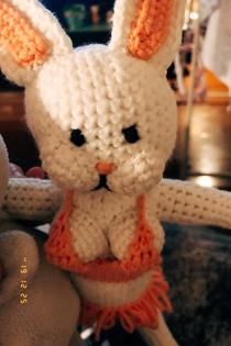 My friend decided to get into crocheting