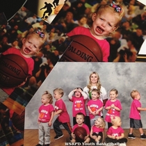 My friend got her daughters basketball team pictures today