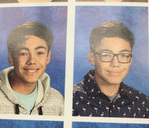 my friend got put in the yearbook twice