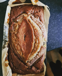 My friend made vagina bread I think thats right