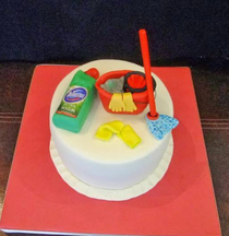 My friend ordered birthday cake for his wife