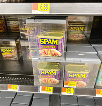 My friend sent me a pic of these SPAM blockers at a local grocery store