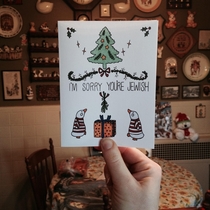 My friend sent me an interesting Christmas card Im Jewish