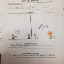 My friend teaches fifth grade and she was given this by a student today This kid is going places