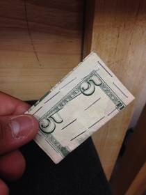 My friend won a bet against our school security guard for the Germany and America game This is how he gave him the money