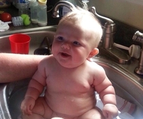 My friends baby reminds me of the Stay Puft marshmallow man