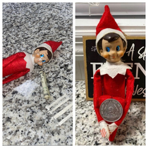 My Friends Elf On The Shelf Just Got Sober