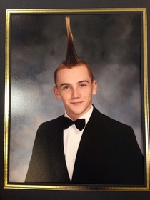 My friends graduation photo They needed to extend the top
