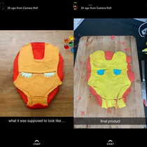 My friends Iron Man cake