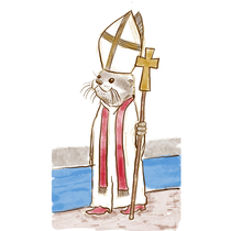 My friends kid asked me to draw Pope Chad River Otter so I did