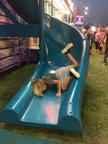 My friends kid enjoyed the fair this year