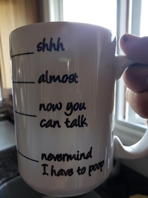 My friends parents have some interesting coffee cups