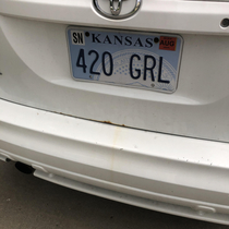 My friends randomly issued license plate