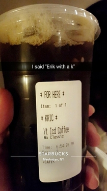 My friends Starbucks order didnt exactly go as planned