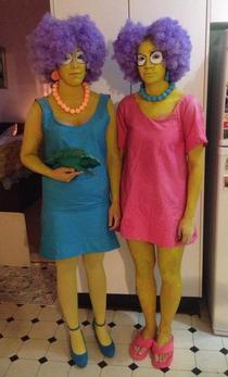 My friends went to a party last night dressed as Patty and Selma - Nailed it