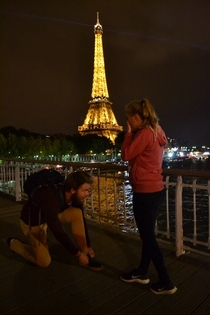 My GF got a bit of a shock when I dropped to one knee only to tie up my shoelace Was not expecting the verbal onslaught that occurred afterwards Props to the stranger for the photo
