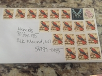 My GF is too frugal throw away  stamps THAT ARENT EVEN HERS