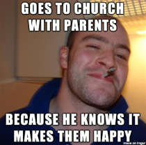 My GGG atheist brother every Sunday