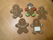 My gingerbread men so far 