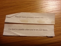 My girlfriend and I got these from fortune cookies on Valentines Day I got the top one
