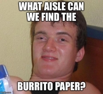 My girlfriend asking a Publix employee where the tortillas are