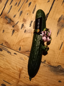 My girlfriend eats a lot of cucumber And for some reason my mother thought it was a fun idea to give here this for a operation she got Intresting choice to say the least