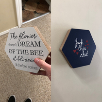 My girlfriend got a cheesy sign she didnt like so I repurposed it