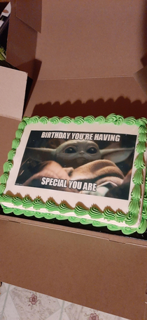 My girlfriend had a cake made for me