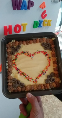 My girlfriend made me a cheesecake