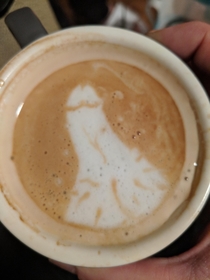My girlfriend made me a coffee I asked her what was taking so long I wasnt disappointed