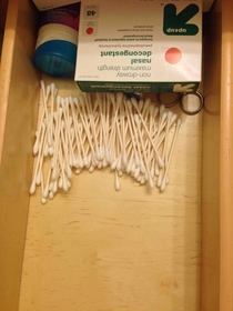 My girlfriend moved out and took half of everything including the q-tips