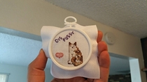 My girlfriend recently started stitching and said she had something to give me