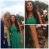 My girlfriend wanted me to take a photo of her with her sister that graduated today