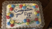 My graduation cake