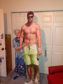 My grandmother loves Tim Tebow so we got her this for her birthday