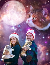 My husband and I decided to do Christmas photos a little different this year