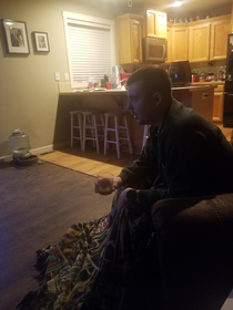 My husband during the entire superbowl halftime show