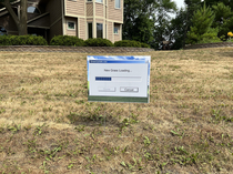My husband is in the process of redoing our lawn He recently began killing off all our grass I didnt want our neighbors to think we were neglectful homeowners so I made a sign